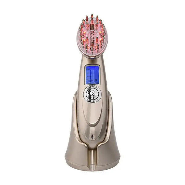 Professional Electric Hair Growth Comb with RF EMS LED Photon Light Therapy Hairbrush Anti Hair Loss Treatment Massager Hair Regrowth Brush