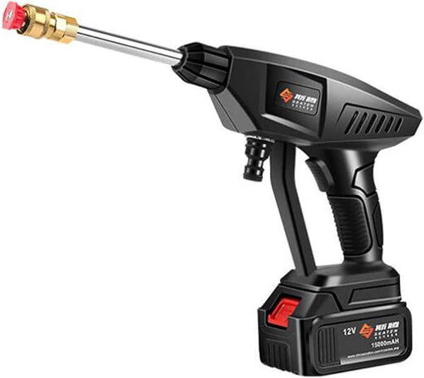48V Cordless Portable Washer Electric Cleaning Gun with 3 in 1 Adjustable Nozzle for Washing Car and Floors